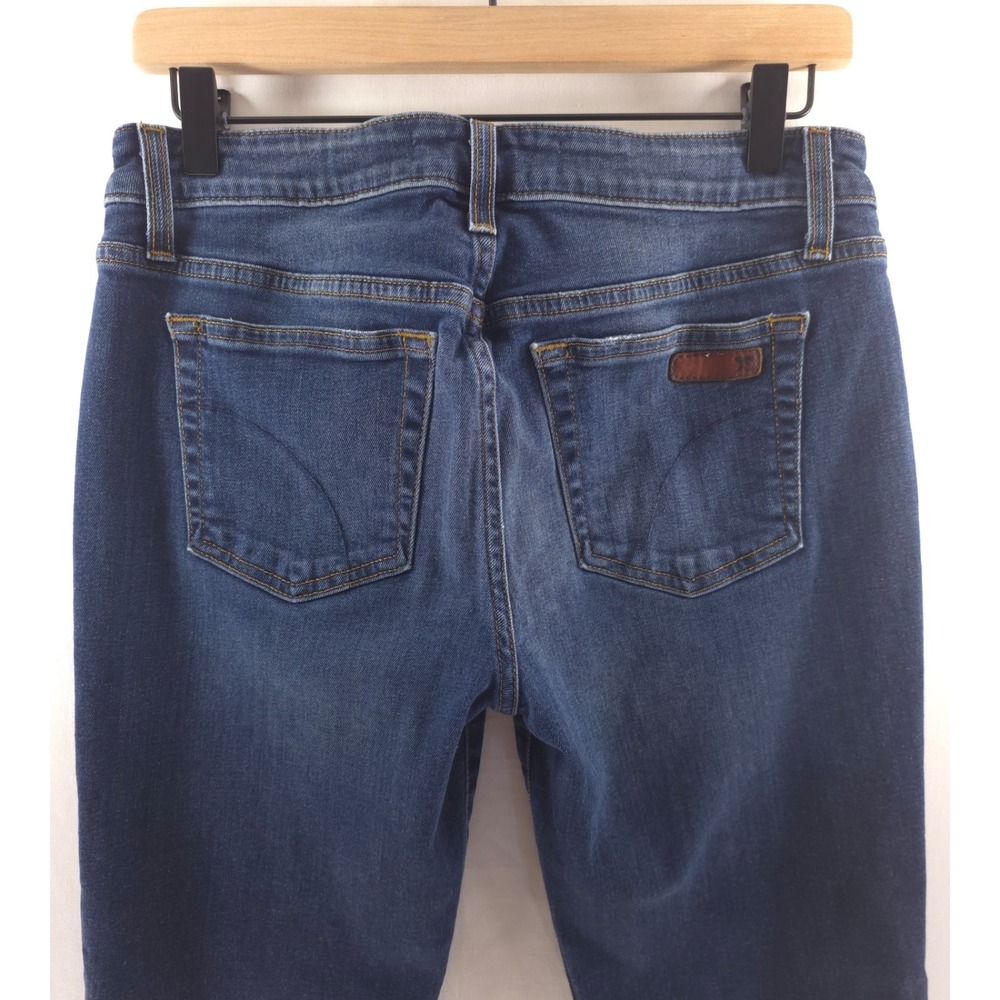 Joe's Jeans Women Skinny Ankle Jeans Size 29 Blue Dark Wash Distressed - Picture 4 of 10